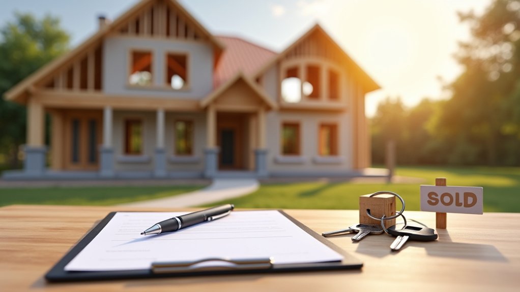 three stage unfinished property sale